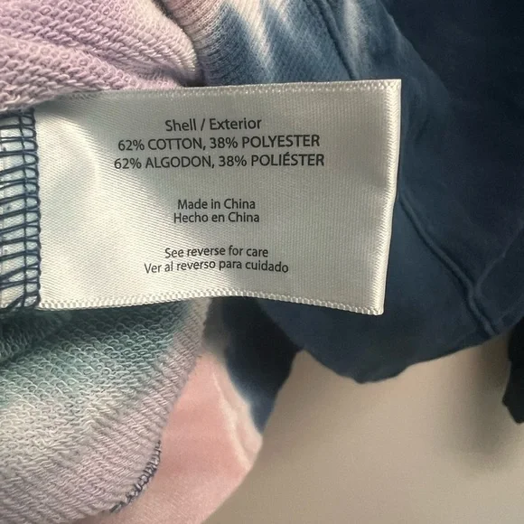 WILDFOX Women’s Navy Tie-Dye Hoodie - Size Small - Picture 4 of 8